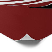 ドラゴン陰陽プリント ポスター (角)