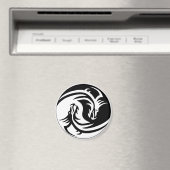ドラゴン陰陽2 1/4インチラウンドマグネット マグネット (インサイチュ (食洗機))