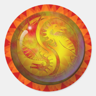 ドラゴン陰陽 ラウンドシール