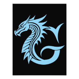 ドラゴン風の文字G、ドラゴンアルファベット、モノグラム フォトプリント