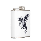 ドラゴン飛んでいるデザイン フラスク (右)