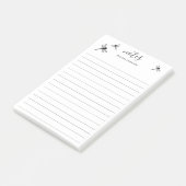 ドラゴン飛んでいるフライとカスタムタイトルと名前が並んだ ポストイット (アングル)