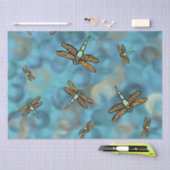 ドラゴン飛んでいるフライティッシュペーパー 薄葉紙 (クラフト)