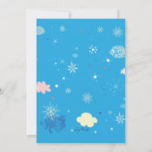 ドラゴン飛んでいる招待状 招待状 (裏面)