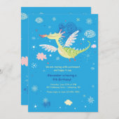 ドラゴン飛んでいる招待状 招待状 (正面/裏面)