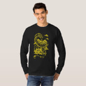 ドラゴン飛んでいる神話の生き物のドラゴン中国のドラゴン Tシャツ (正面フル)