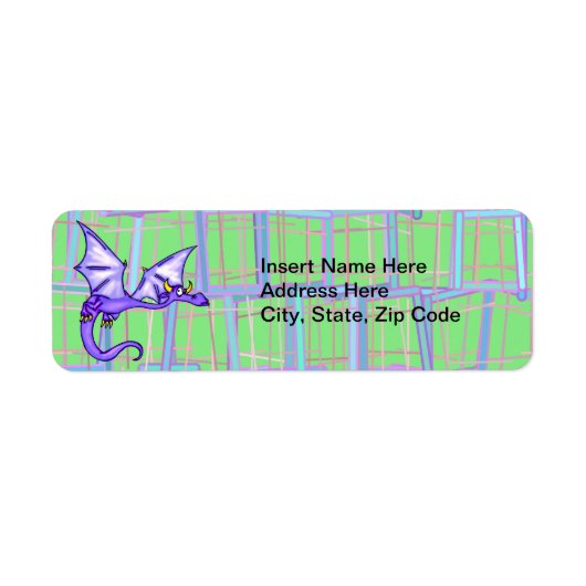 ドラゴン飛んでいる ラベル (正面)