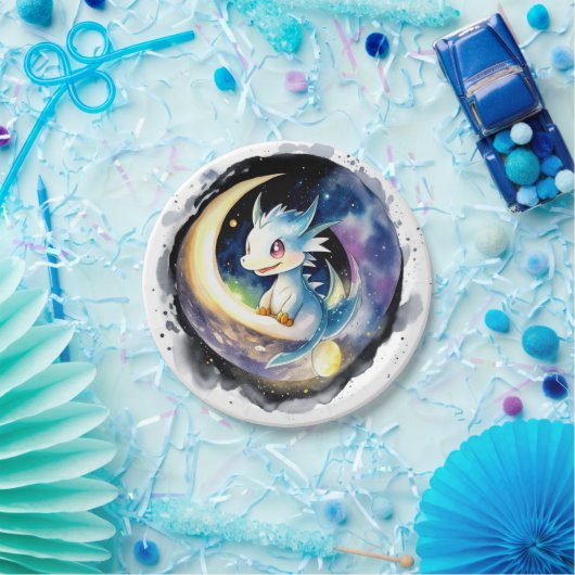 ドラゴン魔法ベビーシャワー ペーパープレート (パーティー)