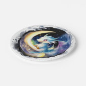 ドラゴン魔法ベビーシャワー ペーパープレート (アングル)