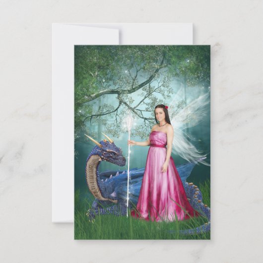 ドラゴン魔法 サンキューカード (正面)