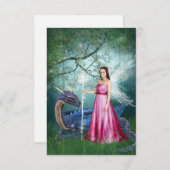 ドラゴン魔法 サンキューカード (正面/裏面)