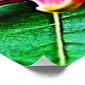 ドラゴン鮮やかフルーツ美しいデザイン ポスター (角)