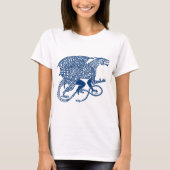 ドラゴン1の結び糸細工Blue.jpg Tシャツ (正面)