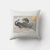 ドラゴン16インチx 16インチ クッション (裏面)