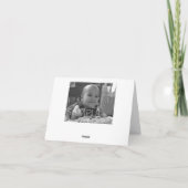 ドラゴン1th誕生日の折り畳みサンキューカード サンキューカード (裏面)