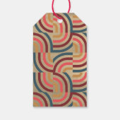 ドラゴン2024ティール(緑がかった色)中国の新年の休日 ギフトタグ (裏面)