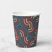 ドラゴン2024ティール（緑がかった色）中国の新年の休日 紙コップ (裏面)