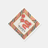 ドラゴン2024中国の金ゴールド年末年始 スタンダードカクテルナプキン (角)