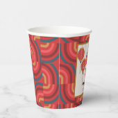 ドラゴン2024赤中国の新年の休日 紙コップ (右)