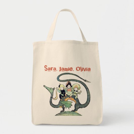 ドラゴン3バベはっきりしたス トートバッグ (正面)