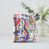 ドラゴン50枚はがき ポストカード (スタンド正面)