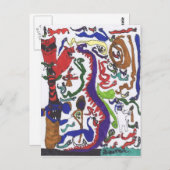 ドラゴン50枚はがき ポストカード (正面/裏面)