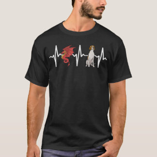 ドラゴン・アイルランド・テリア・ハートビート・ドッグ・ラバー  Tシャツ