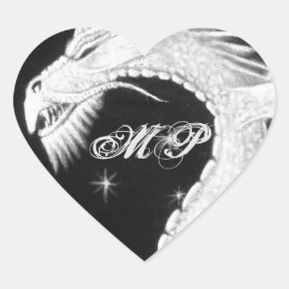 ドラゴン・アット・ナイト絵を描ズ ハートシール