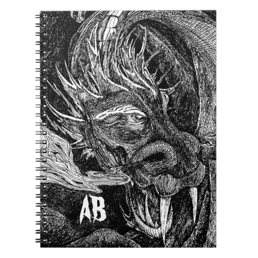 ドラゴン；イニシャルノート ノートブック (正面)