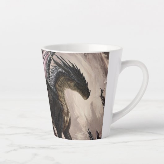 ドラゴン・イン・ケーブ カフェラテマグ (右)