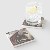 ドラゴン・イン・ケーブ ストーンコースター (横)