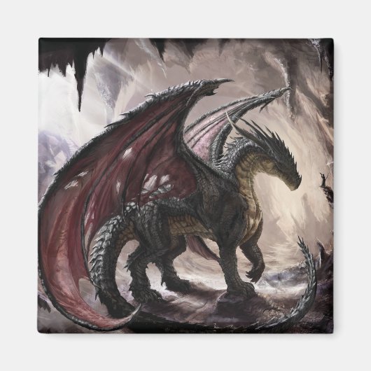 ドラゴン・イン・ケーブ マグネット (正面)