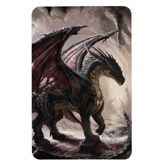 ドラゴン・イン・ケーブ マグネット (縦)