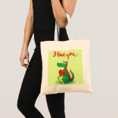 ドラゴン・イン・ラブ トートバッグ (正面(商品))
