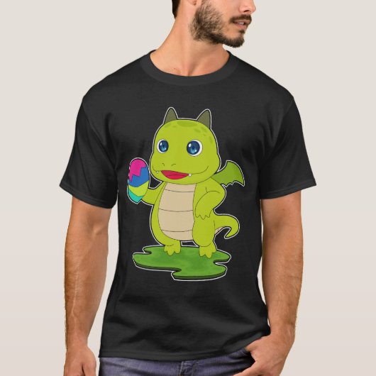 ドラゴン イースター イースターエッグ Tシャツ (正面)