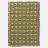ドラゴン・ウロコ＋扇＋波＋青海波＋カモフラージュ スローブランケット (正面縦)