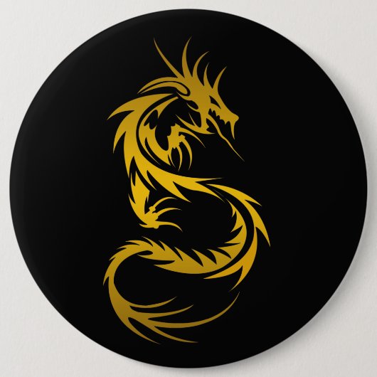 ドラゴン・オブ・金ゴールド 缶バッジ (正面)
