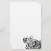 ドラゴン・オン・ザ・ロック 便箋 (正面/裏面)