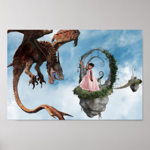 ドラゴン カスタマイズ フォト 写真 背景 ポスター