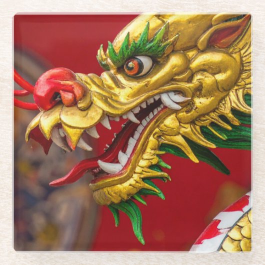 ドラゴン ガラスコースター (正面)