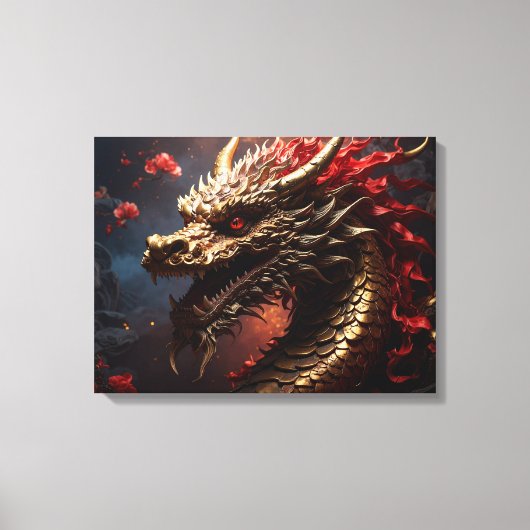 ドラゴン キャンバスプリント (正面)
