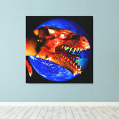 ドラゴン キャンバスプリント (インサイチュ (ウッドフロア))