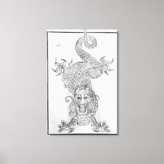 ドラゴン キャンバスプリント (正面)