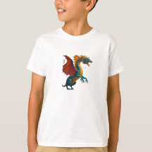ドラゴン グラフィック キッズTシャツ