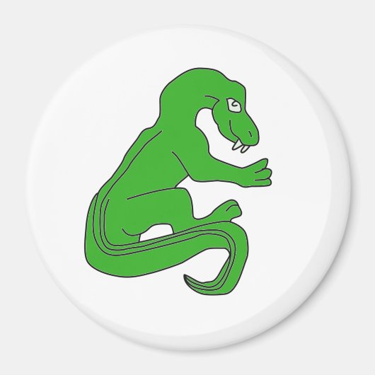 ドラゴン、グリーン マグネット (正面)