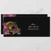 ドラゴン / ゴールド ピンク パープル ブラック ファンタジー ドラゴン 案内状 (正面/裏面)