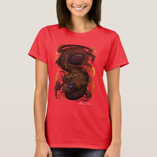 ドラゴン(シグネチャーデザイン) Tシャツ (正面)