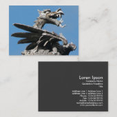 ドラゴン、シティホール、カーディフ 名刺 (正面/裏面)