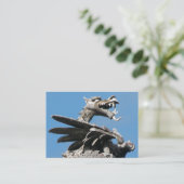 ドラゴン、シティホール、カーディフ 名刺 (スタンド正面)