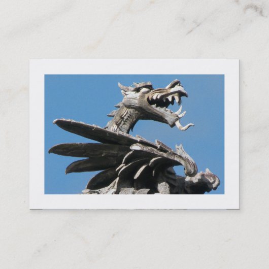 ドラゴン、シティホール、カーディフ(縁ど) 名刺 (正面)